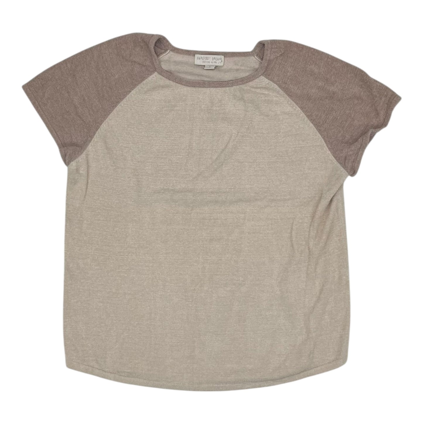 Athletic Top Ss By Barefoot Dreams In Tan, Size:L