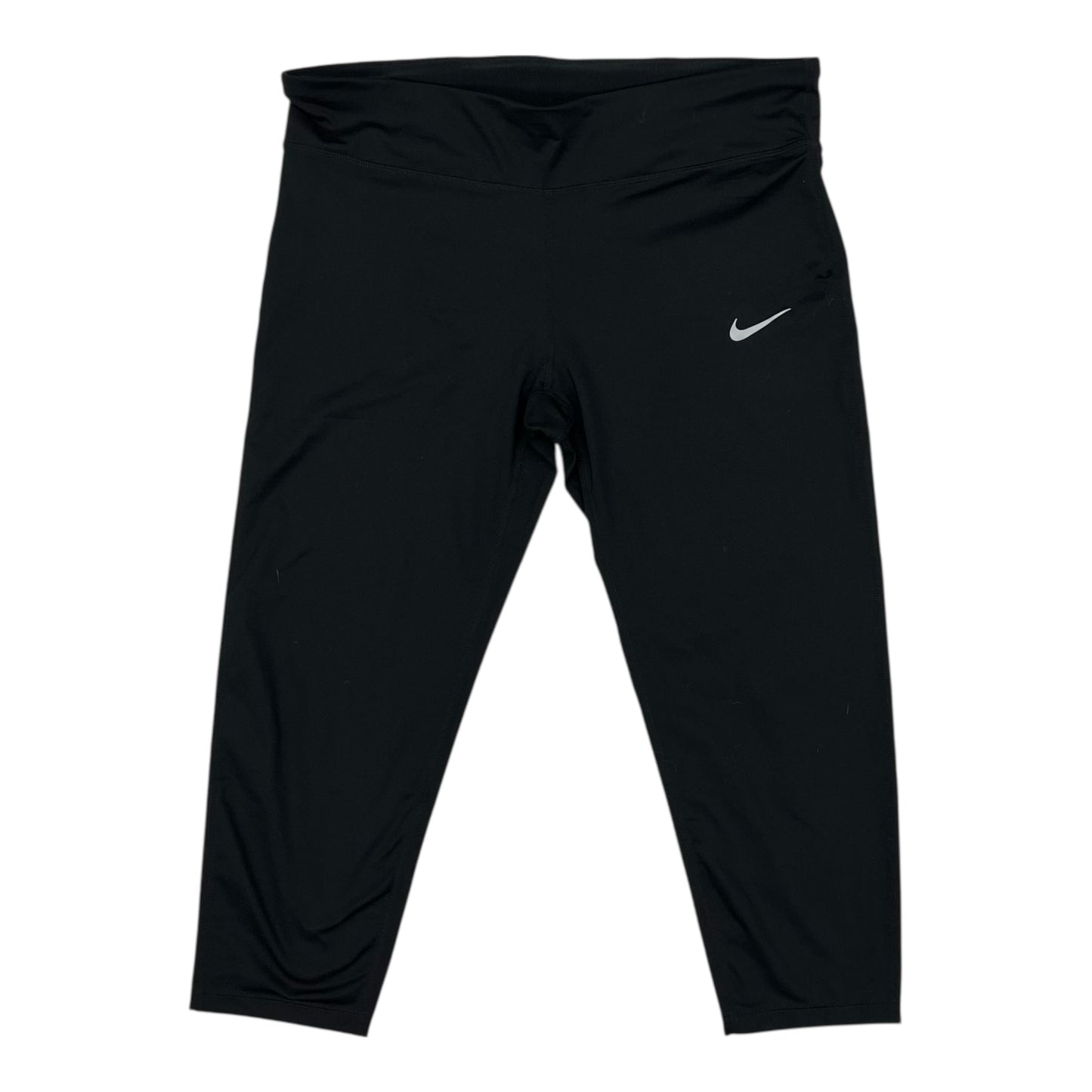 Athletic Leggings Capris By Nike In Black, Size:1X