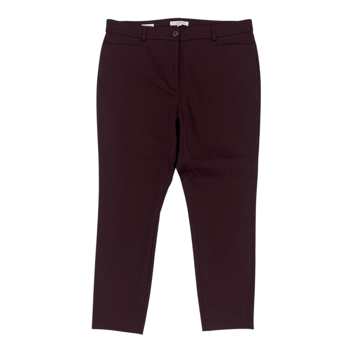 Pants Chinos & Khakis By Loft In Maroon, Size:12
