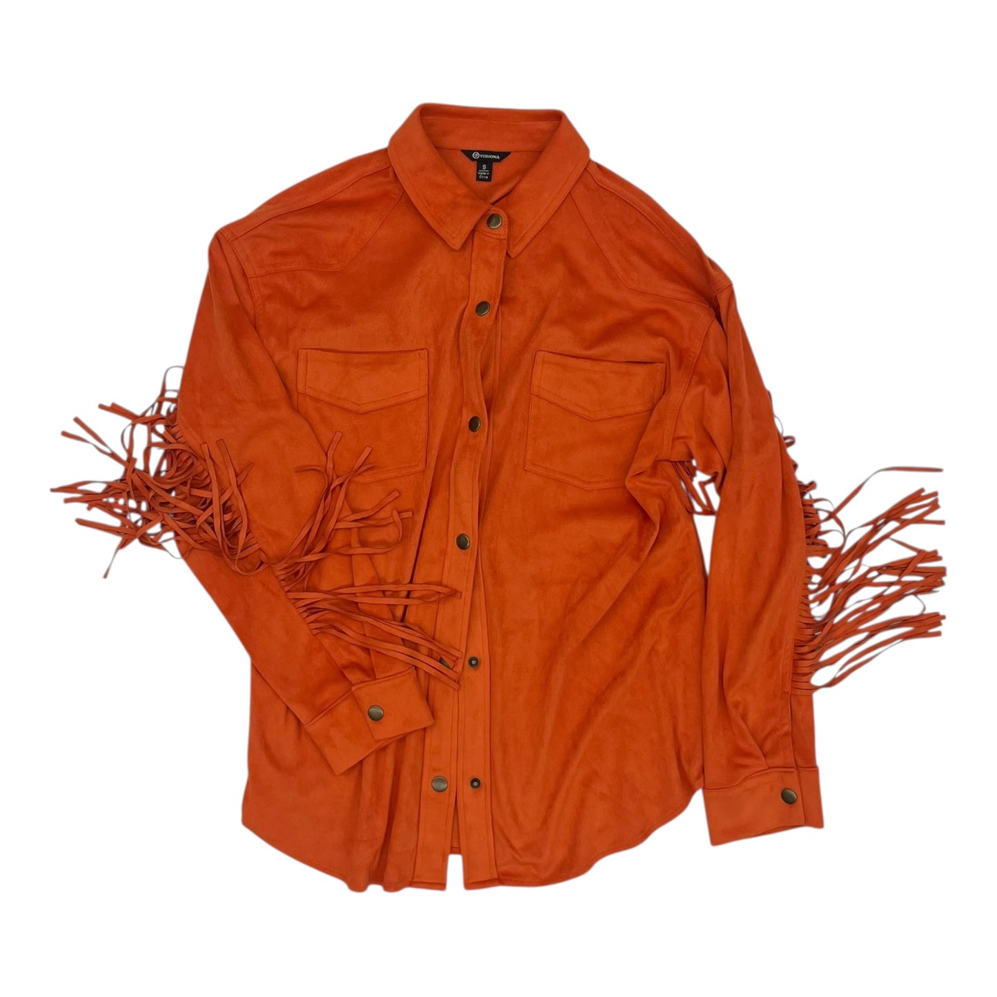 Jacket Other By Versona In Orange, Size:S