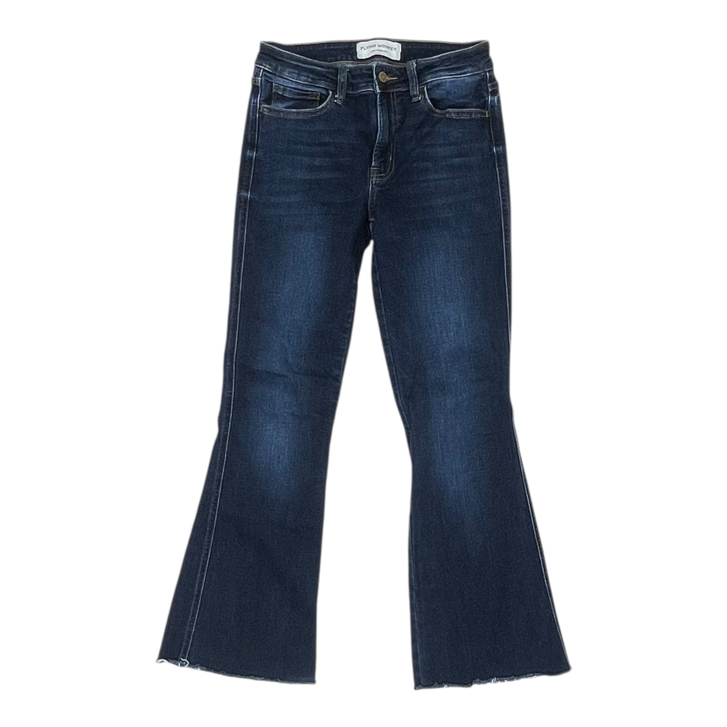 Jeans Flared By Flying Monkey In Blue Denim, Size:6