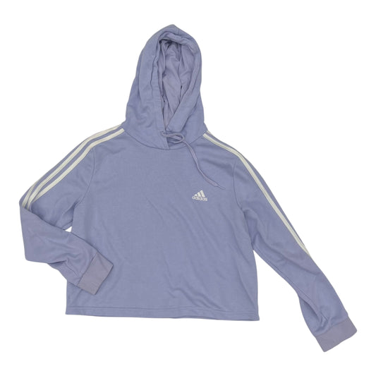 Sweatshirt Hoodie By Adidas In Purple, Size:L