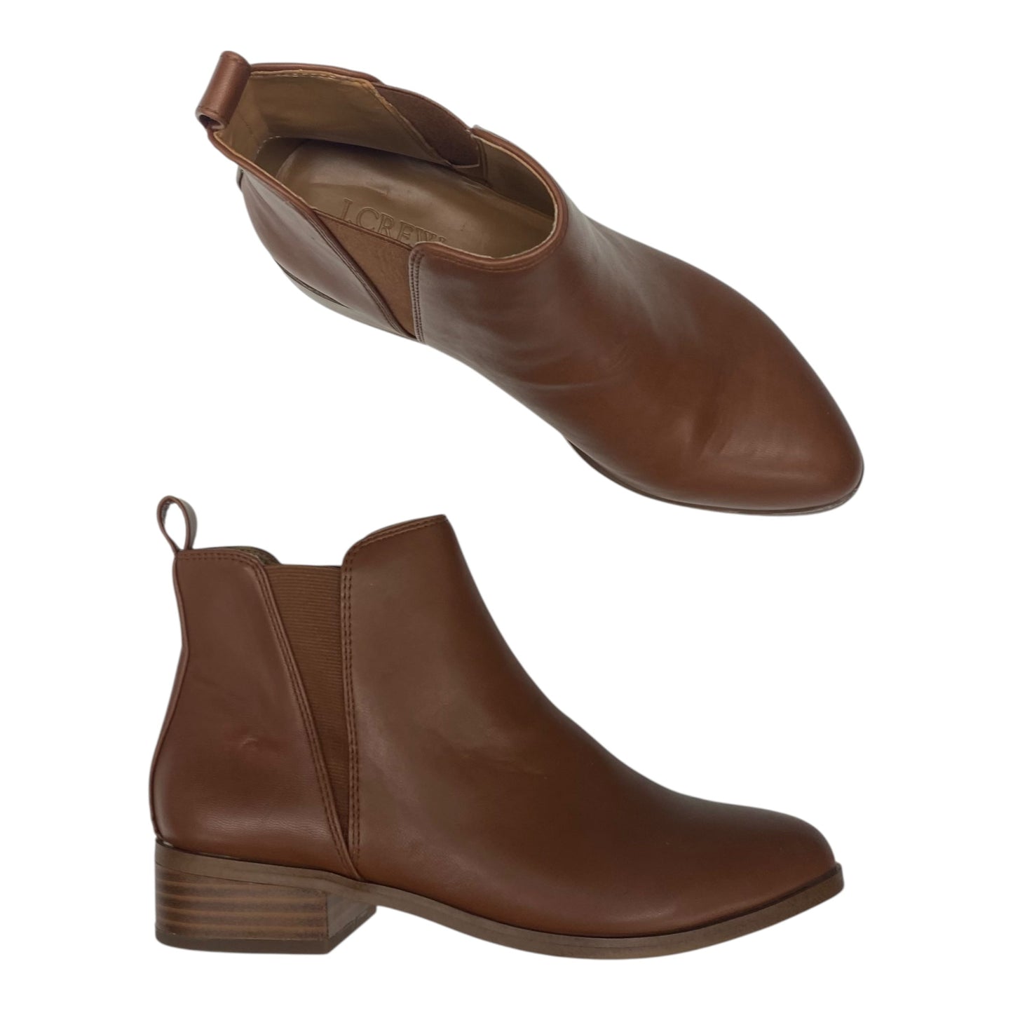 Boots Ankle Flats By J. Crew In Brown, Size:6