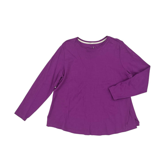 Top Ls By Isaac Mizrahi Live Qvc In Purple, Size:Xl