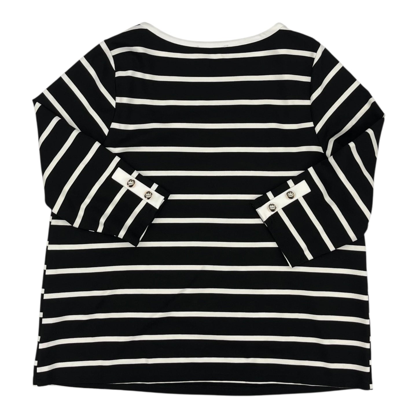 Top Ls By Jones And Co In Black & White, Size:Xl
