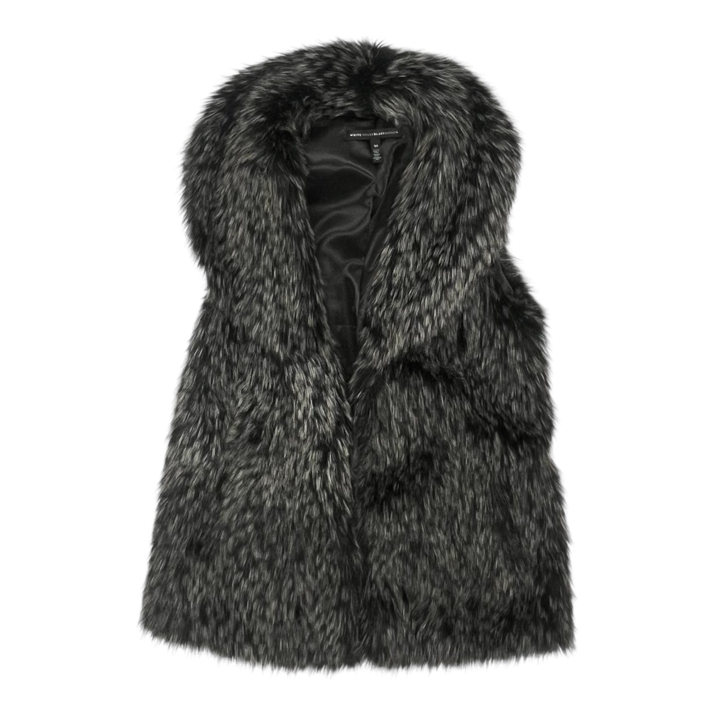Vest Faux Fur & Sherpa By White House Black Market In Grey, Size:Xs