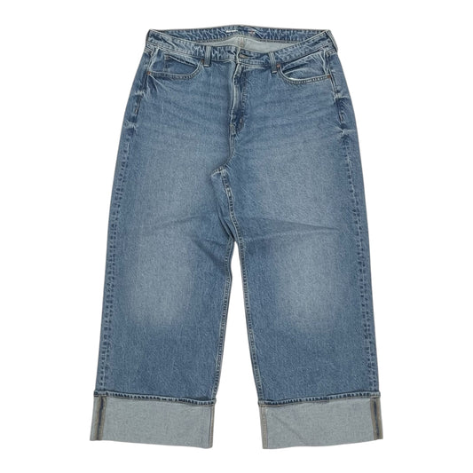 Jeans Wide Leg By Old Navy In Blue Denim, Size:20
