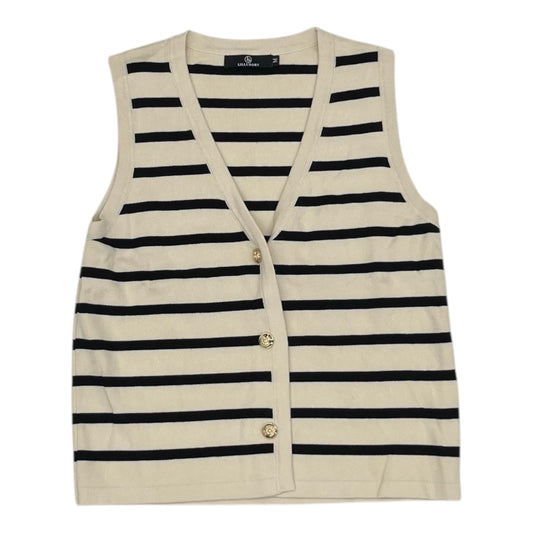 Vest Sweater By Lillusory In Black & Cream, Size:M