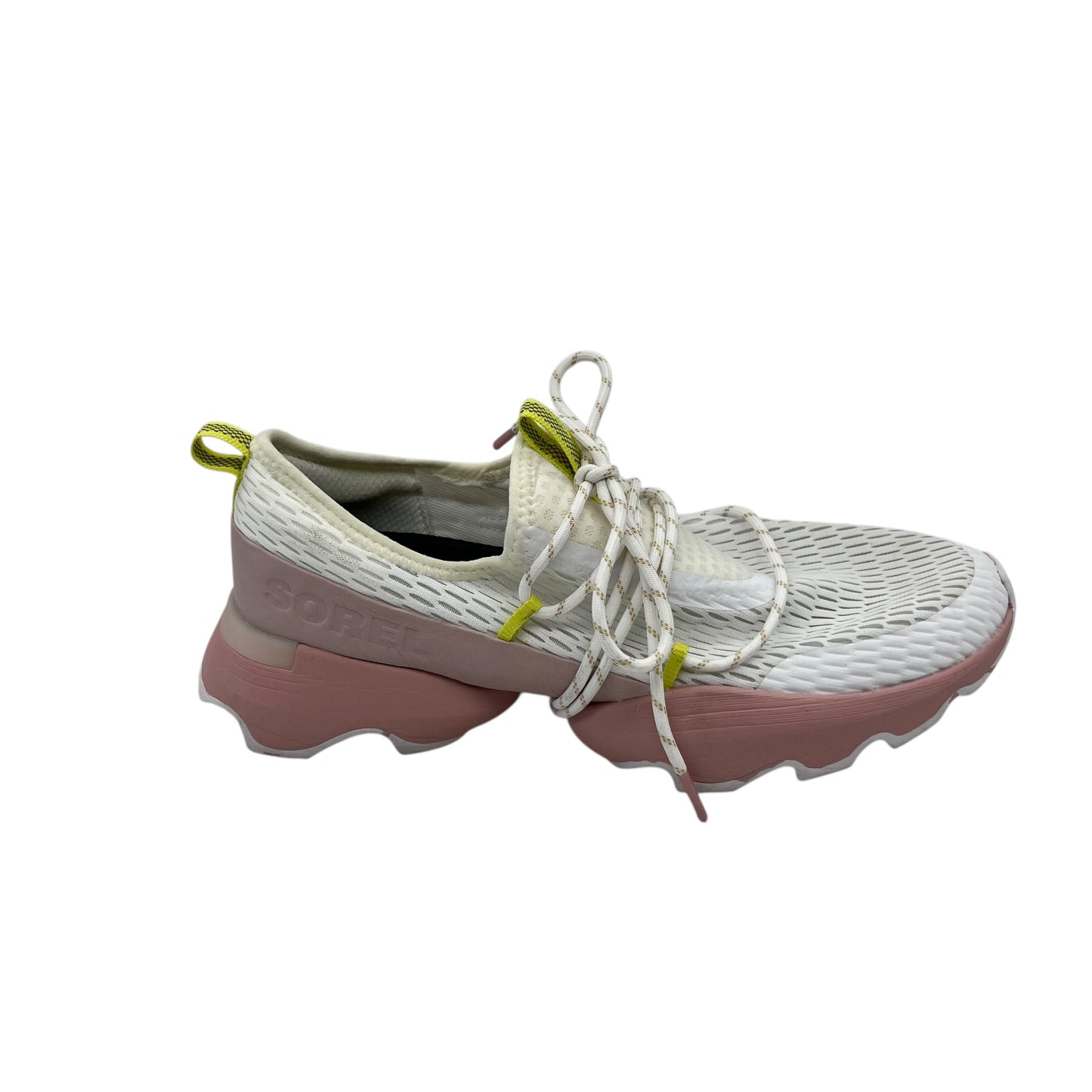 Shoes Sneakers By Sorel In Cream & Pink, Size:8.5