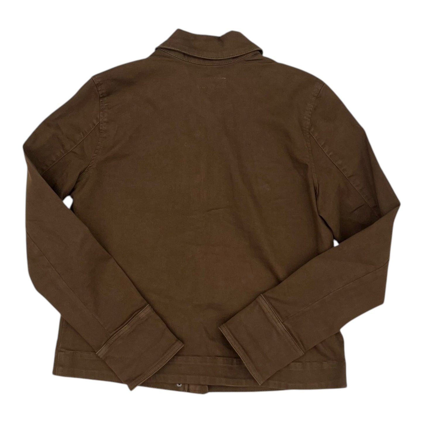 Jacket Denim By Kut In Brown Denim, Size:L