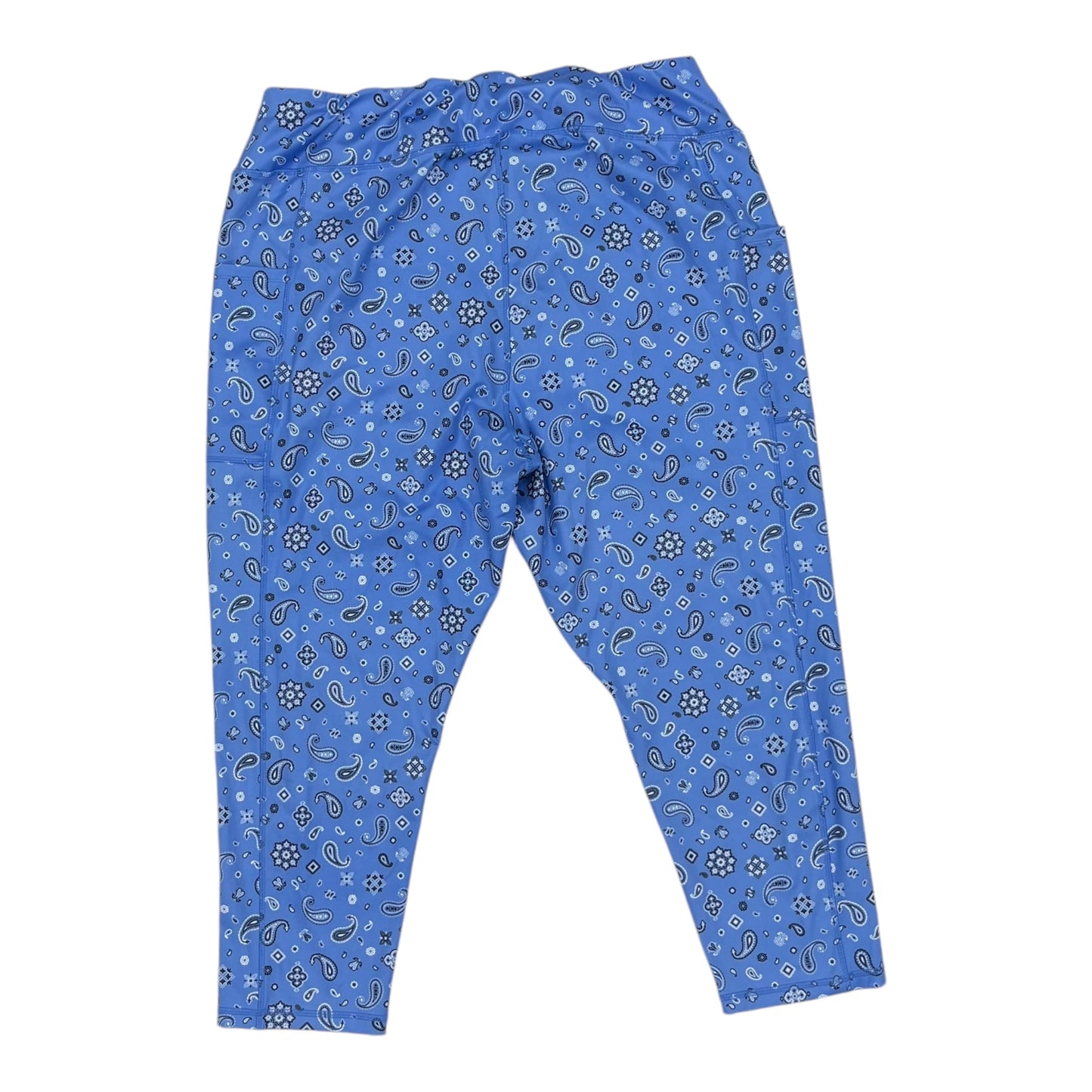 Athletic Leggings By Cato In Blue, Size:3X