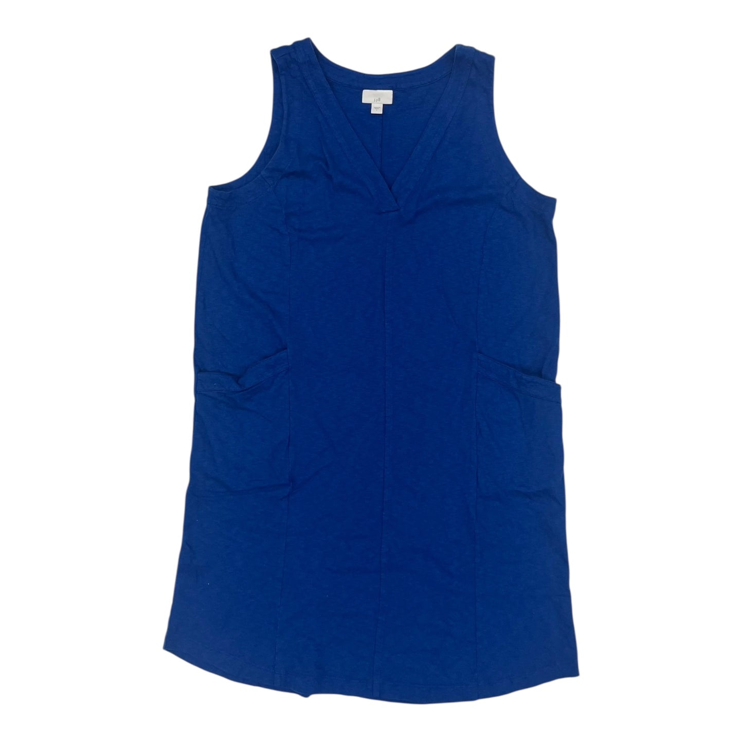 Dress Casual Midi By J. Jill In Blue, Size:L