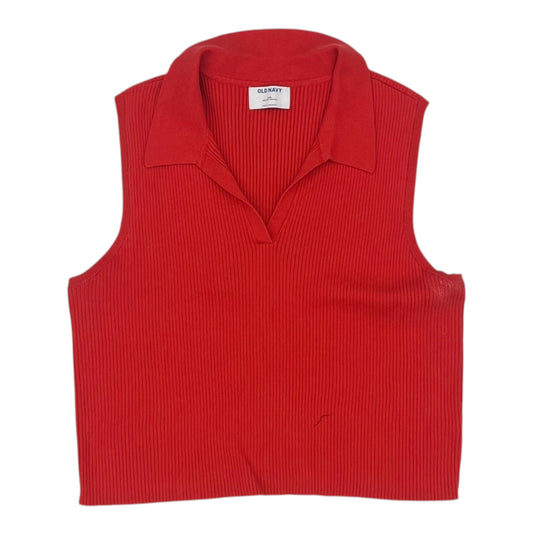 Vest Sweater By Old Navy In Red, Size:Xxl