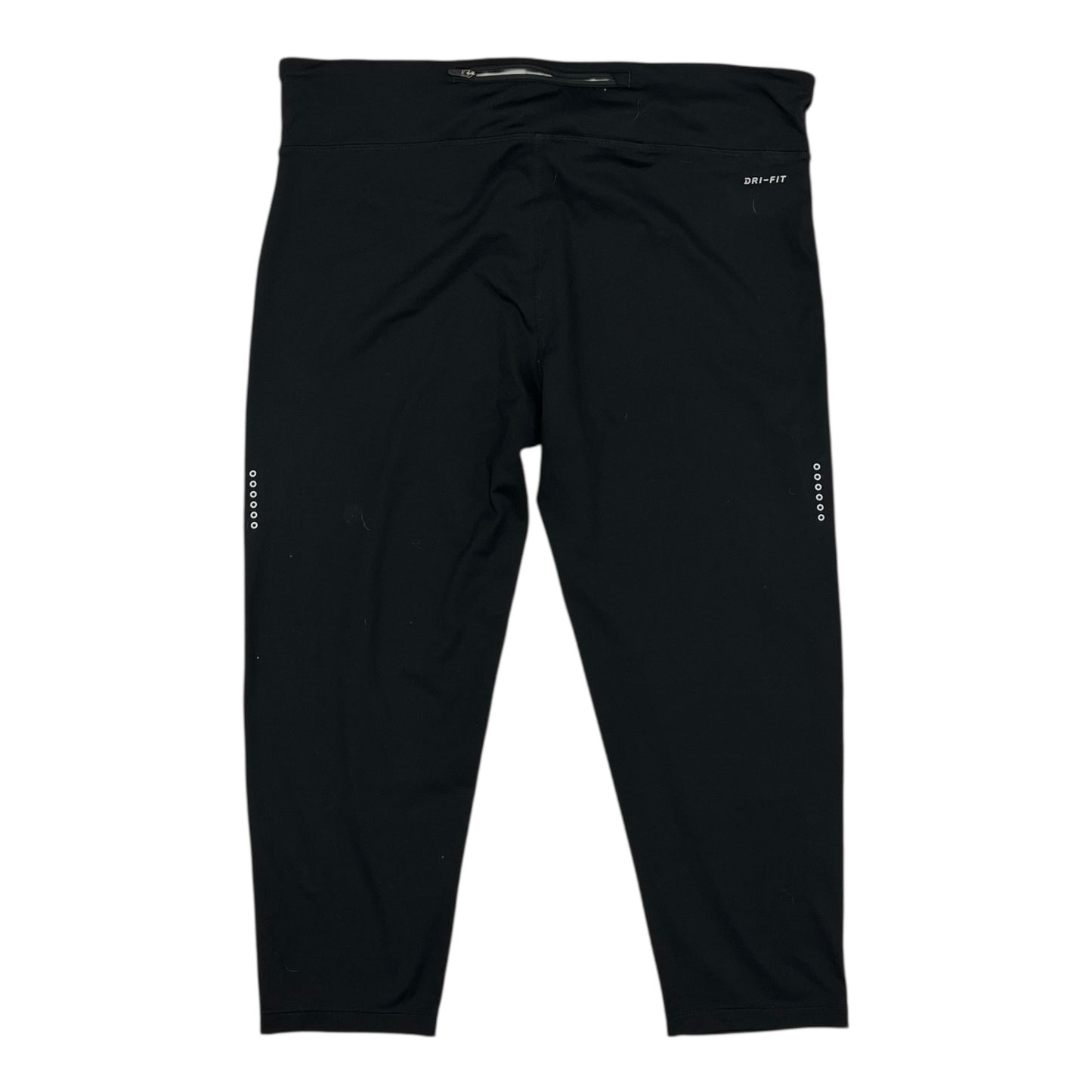 Athletic Leggings Capris By Nike In Black, Size:1X