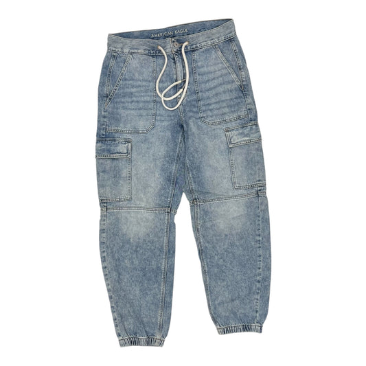 Jeans Wide Leg By American Eagle In Blue Denim, Size:8