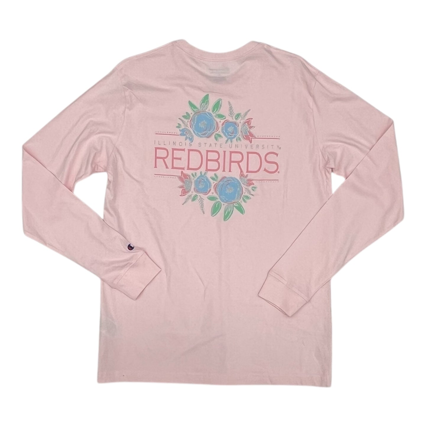 Athletic Top Ls Crewneck By Champion In Pink, Size:M