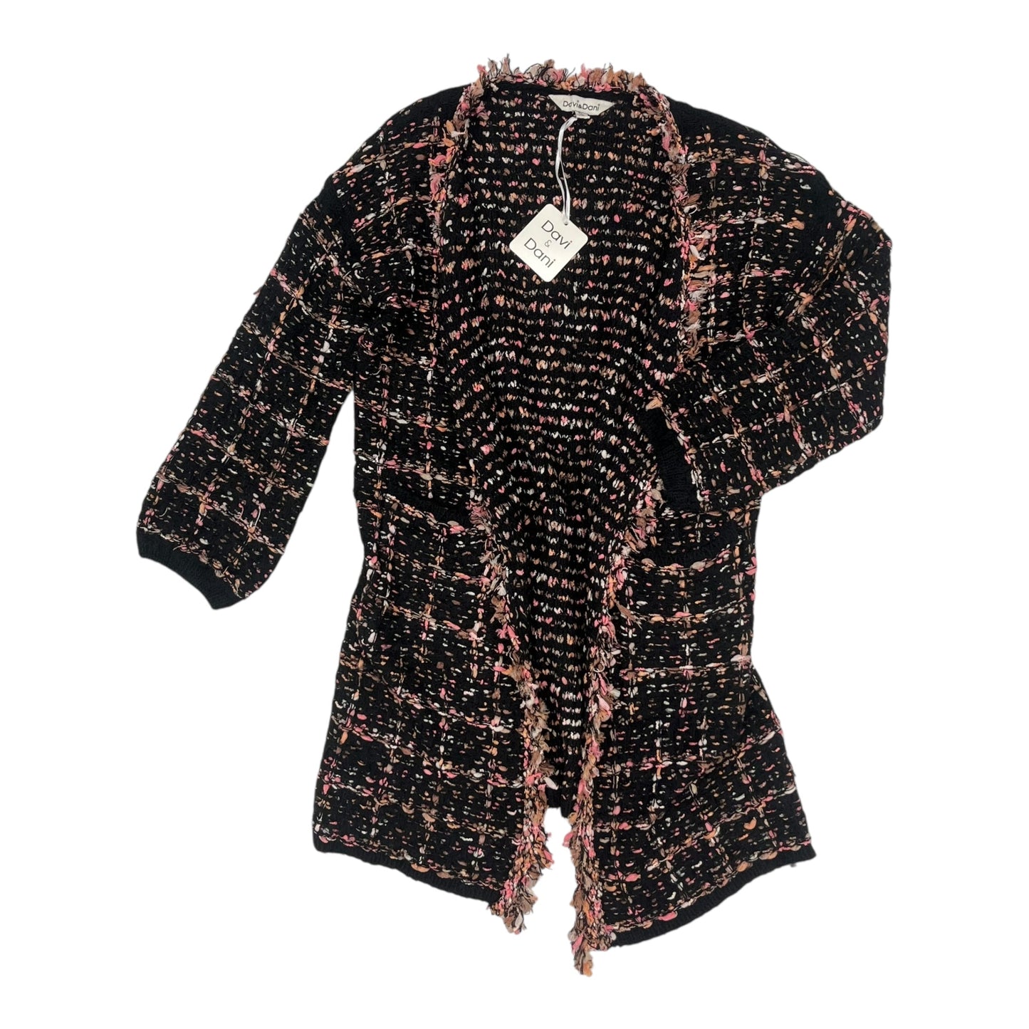Sweater Cardigan By Davi & Dani In Black, Size:S