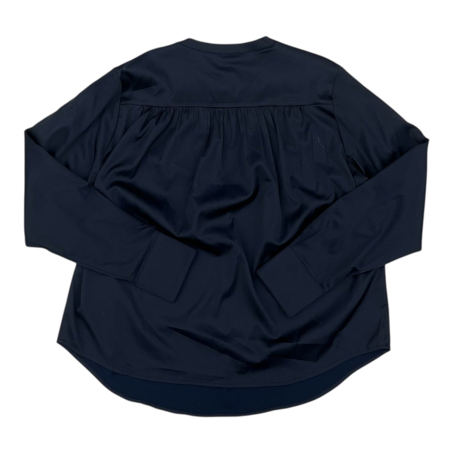 Blouse Ls By Banana Republic In Navy, Size:M