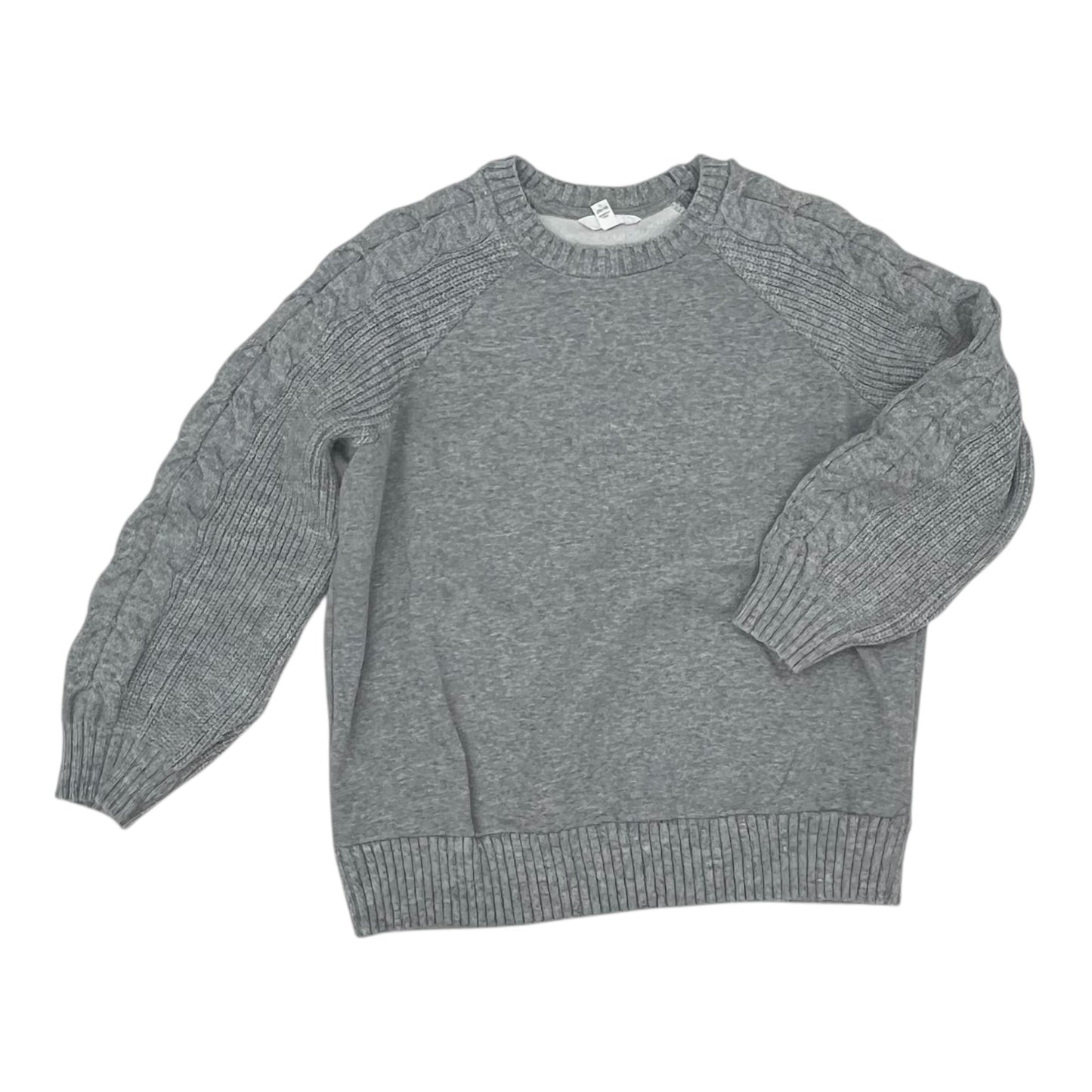Sweatshirt Collar By Time And Tru In Grey, Size:L
