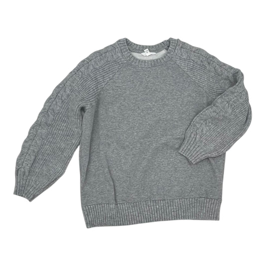 Sweatshirt Collar By Time And Tru In Grey, Size:L