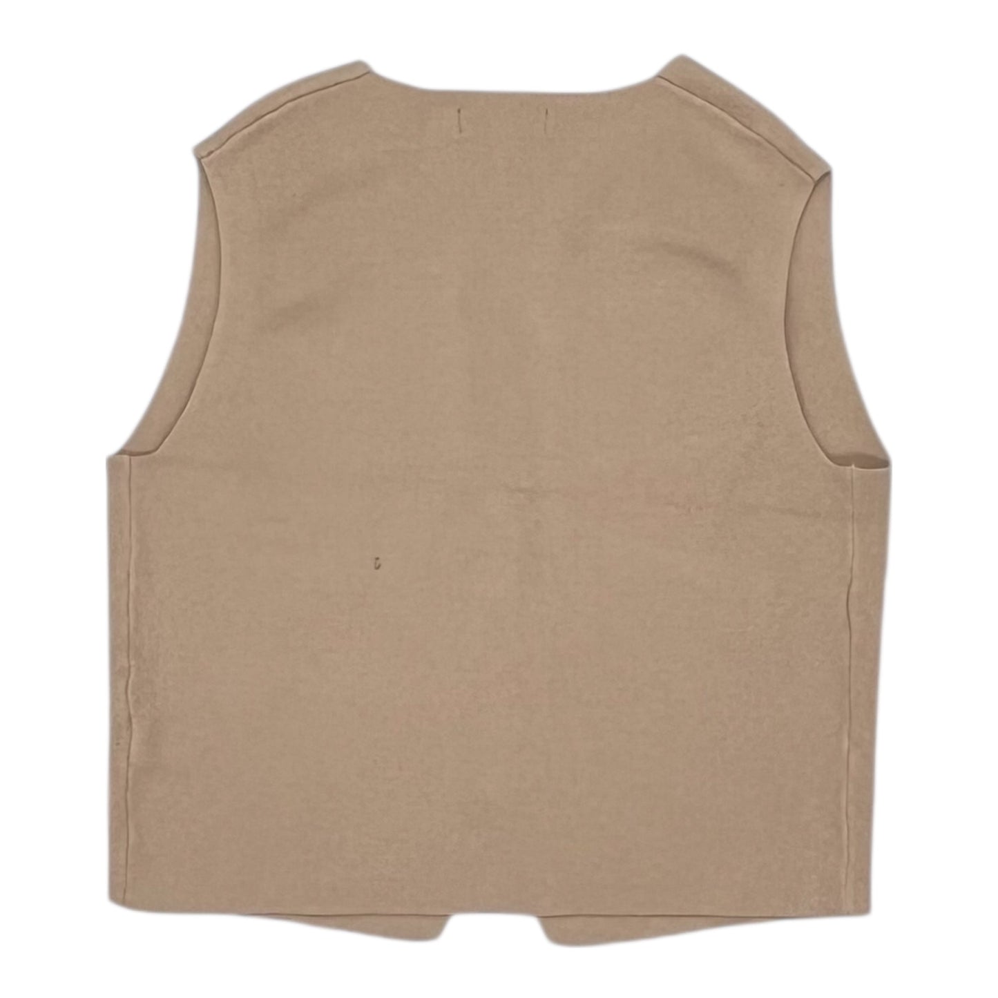 Vest Sweater By Clothes Mentor In Tan, Size:M