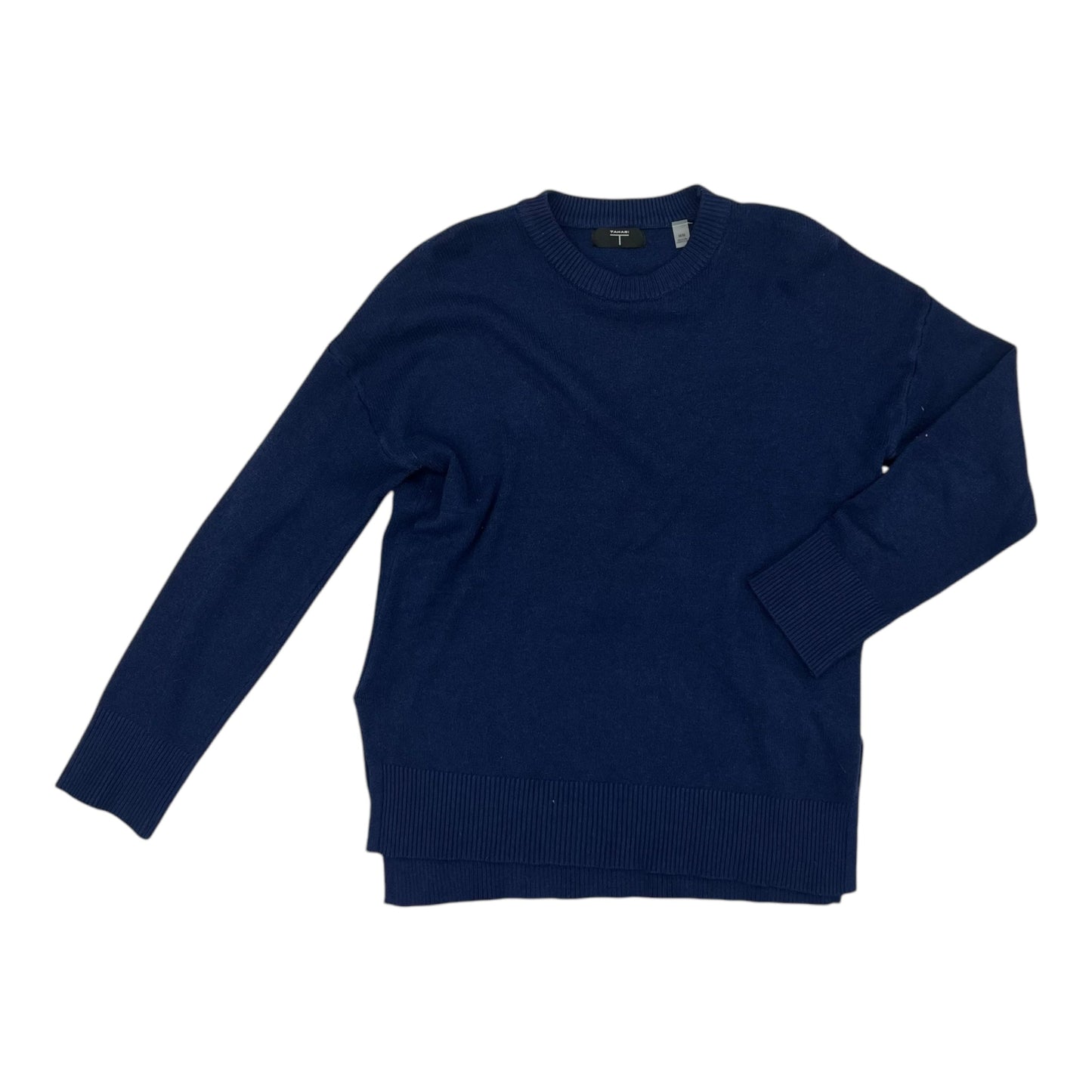 Sweater By Tahari By Arthur Levine In Blue, Size:M