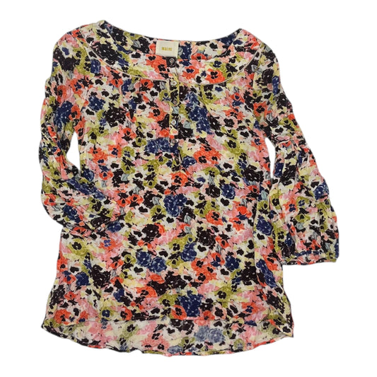 Top 3/4 Sleeve By Maeve In Floral Print, Size:6