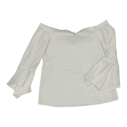 Top 3/4 Sleeve By White House Black Market In Cream, Size:S