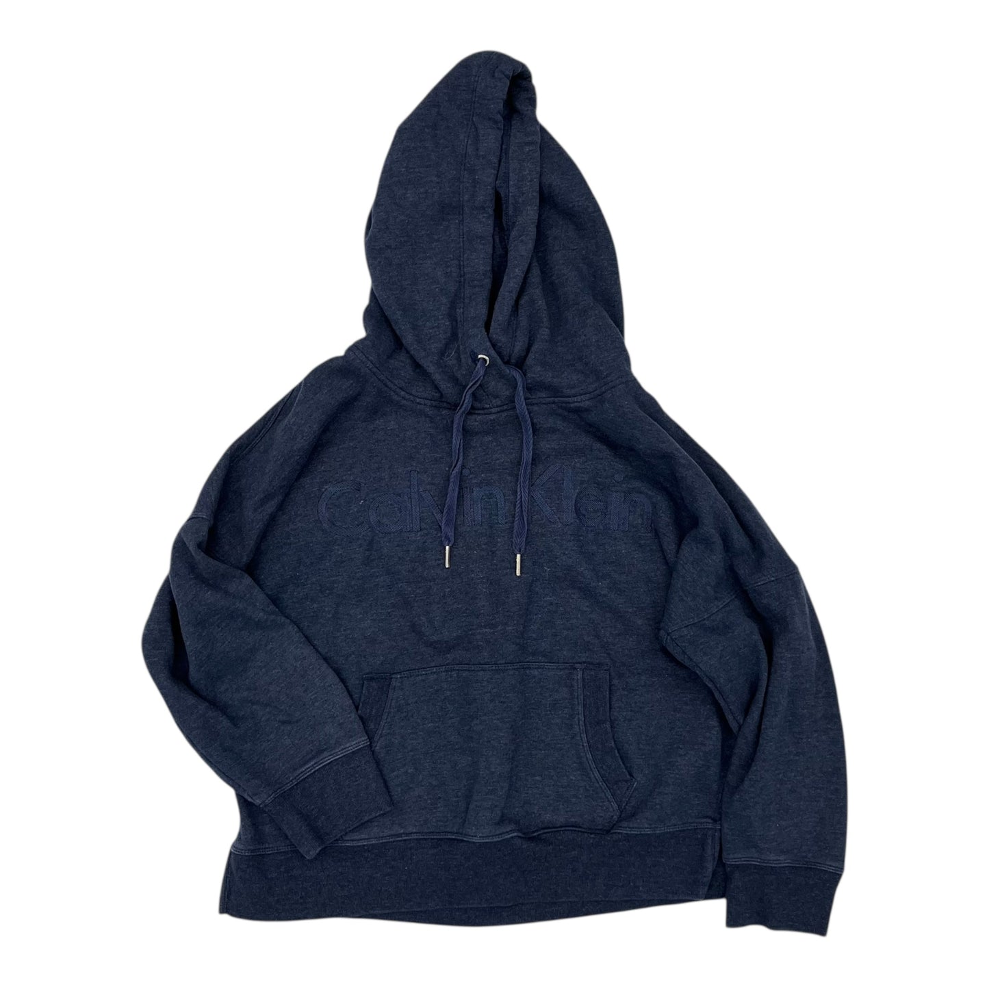 Sweatshirt Hoodie By Calvin Klein In Blue, Size:Xl