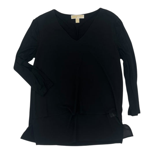 Blouse Designer Ls By Michael Kors In Black, Size:S