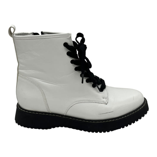 Boots Combat By Madden Girl In White, Size:11