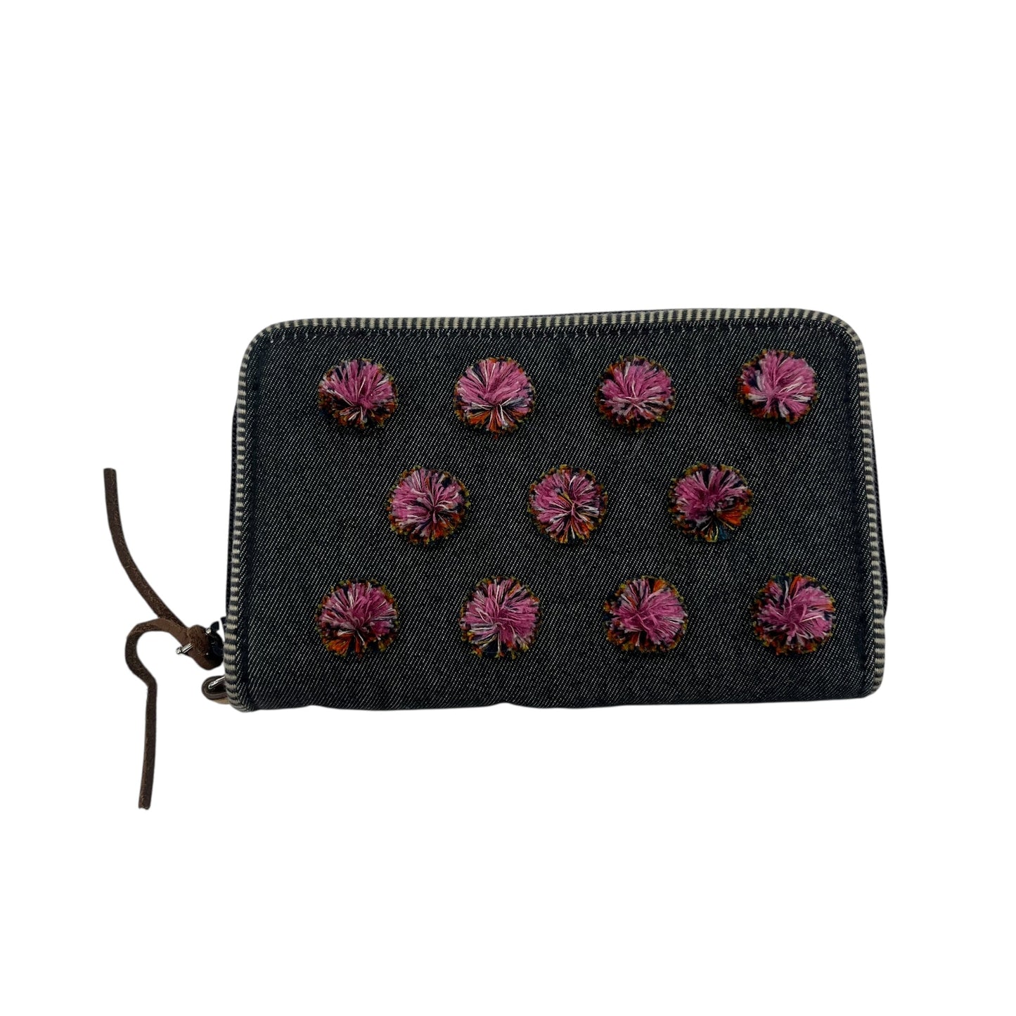 Wallet By Cme In Blue Denim, Size:Medium