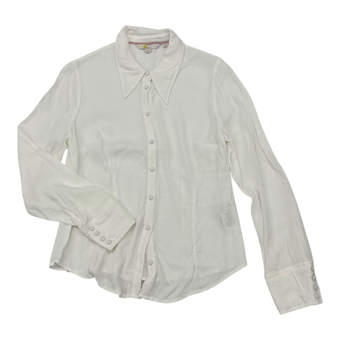 Top Ls By Boden In White, Size:Sp