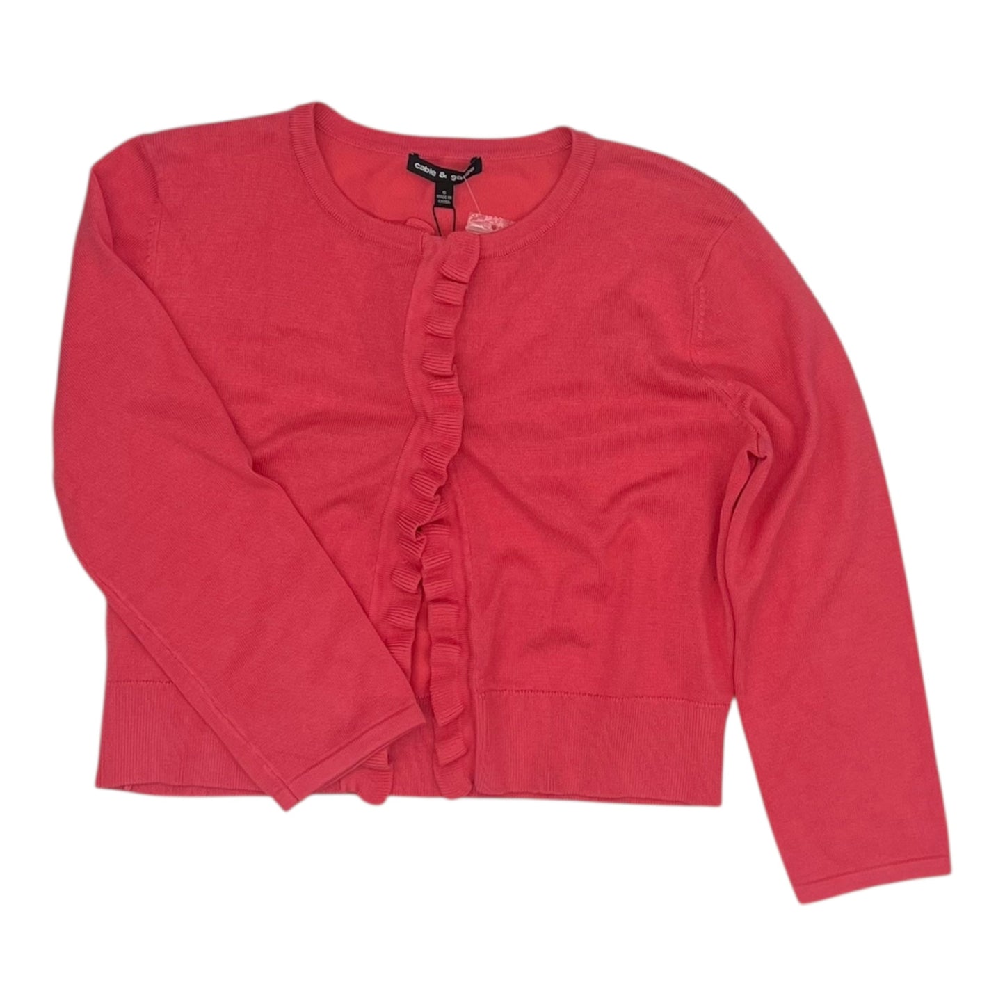 Cardigan By Cable And Gauge In Pink, Size:S