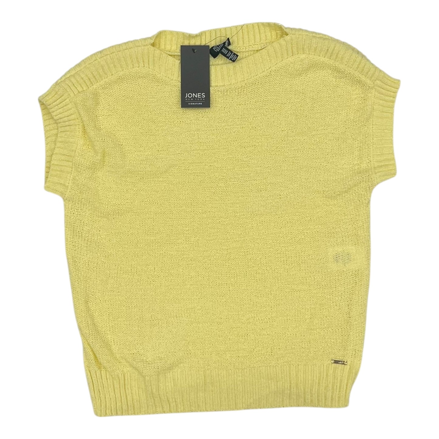 Vest Sweater By Jones New York In Yellow, Size:M