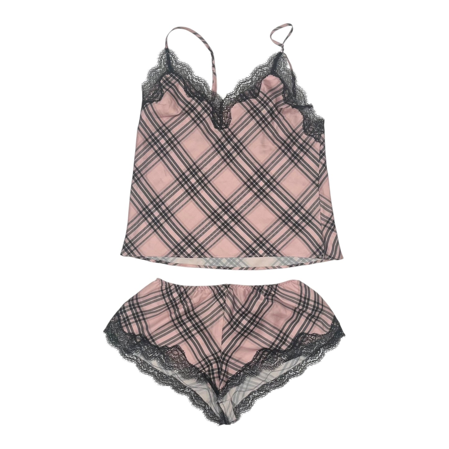 Pajamas 2Pc By Victorias Secret In Plaid Pattern, Size:S