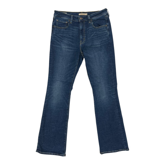 Jeans Boot Cut By Levis In Blue Denim, Size:12