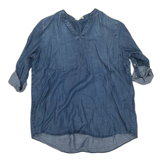 Top Ls By Clothes Mentor In Blue Denim, Size:Xl