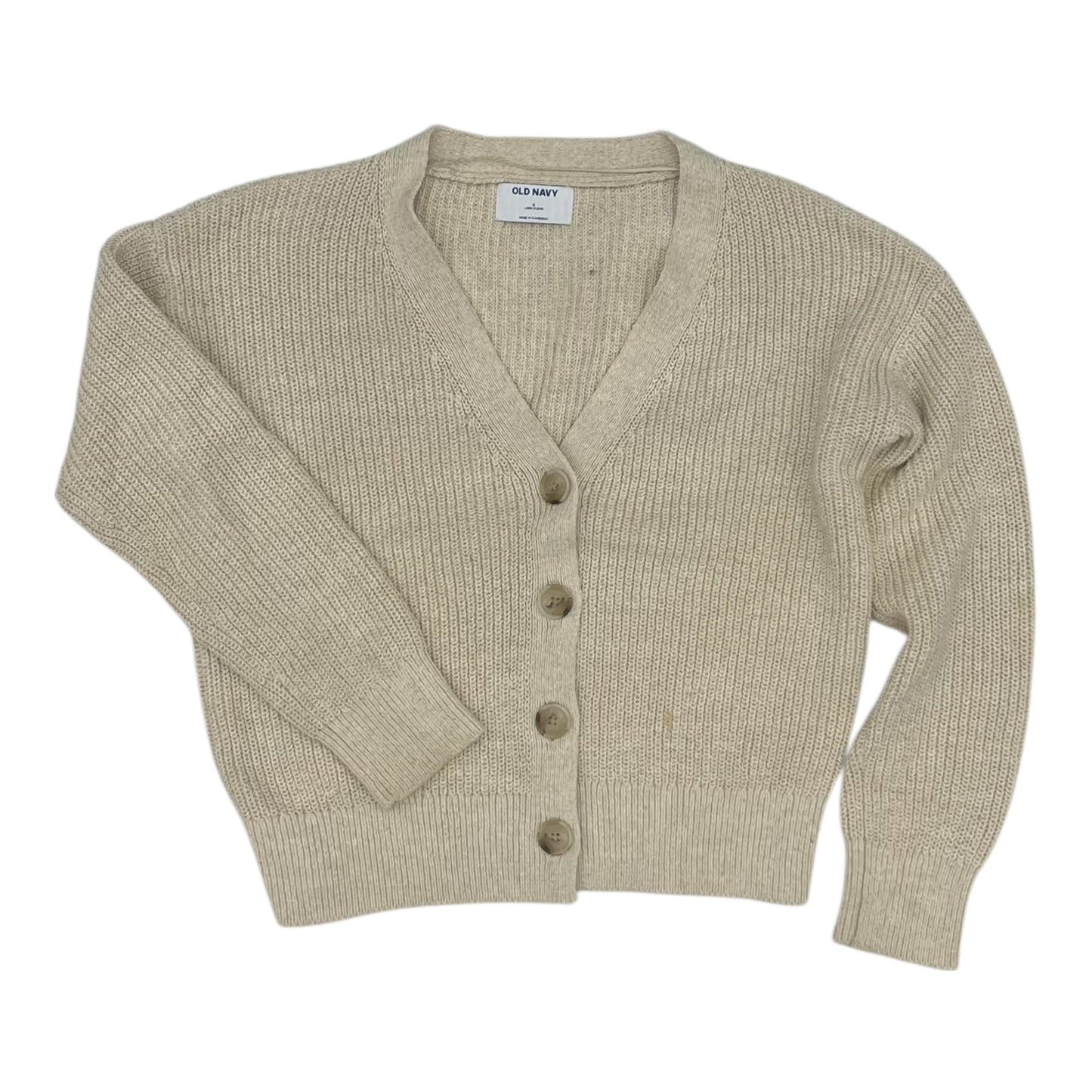 Sweater Cardigan By Old Navy In Tan, Size:S