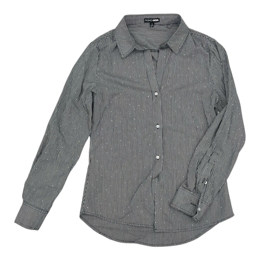 Blouse Ls By Fashion Nova In Grey, Size:S
