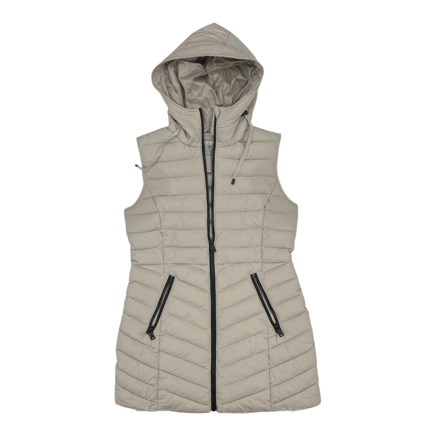 Vest Puffer & Quilted By Bernardo In Tan, Size:S