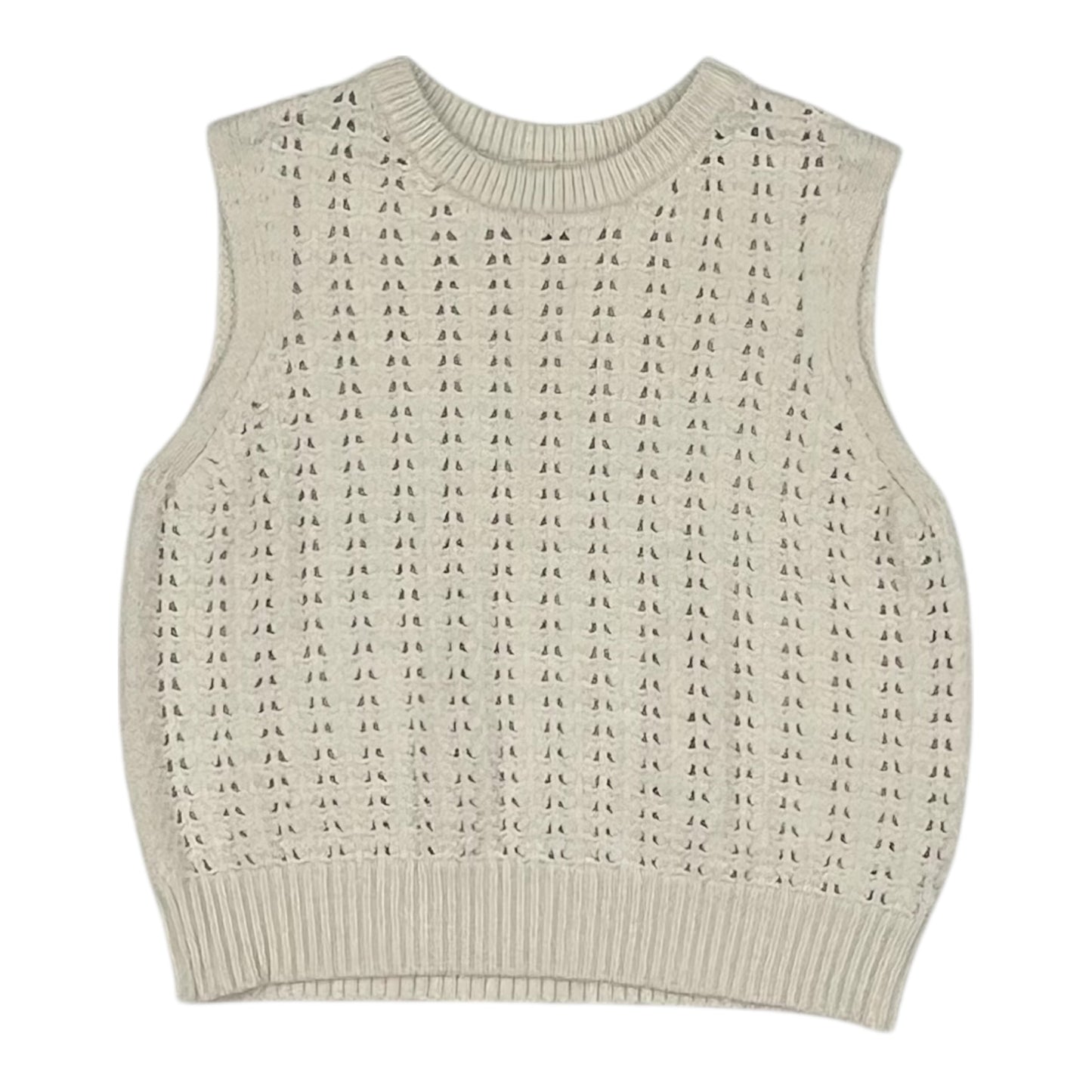 Vest Sweater By Universal Thread In Cream, Size:M
