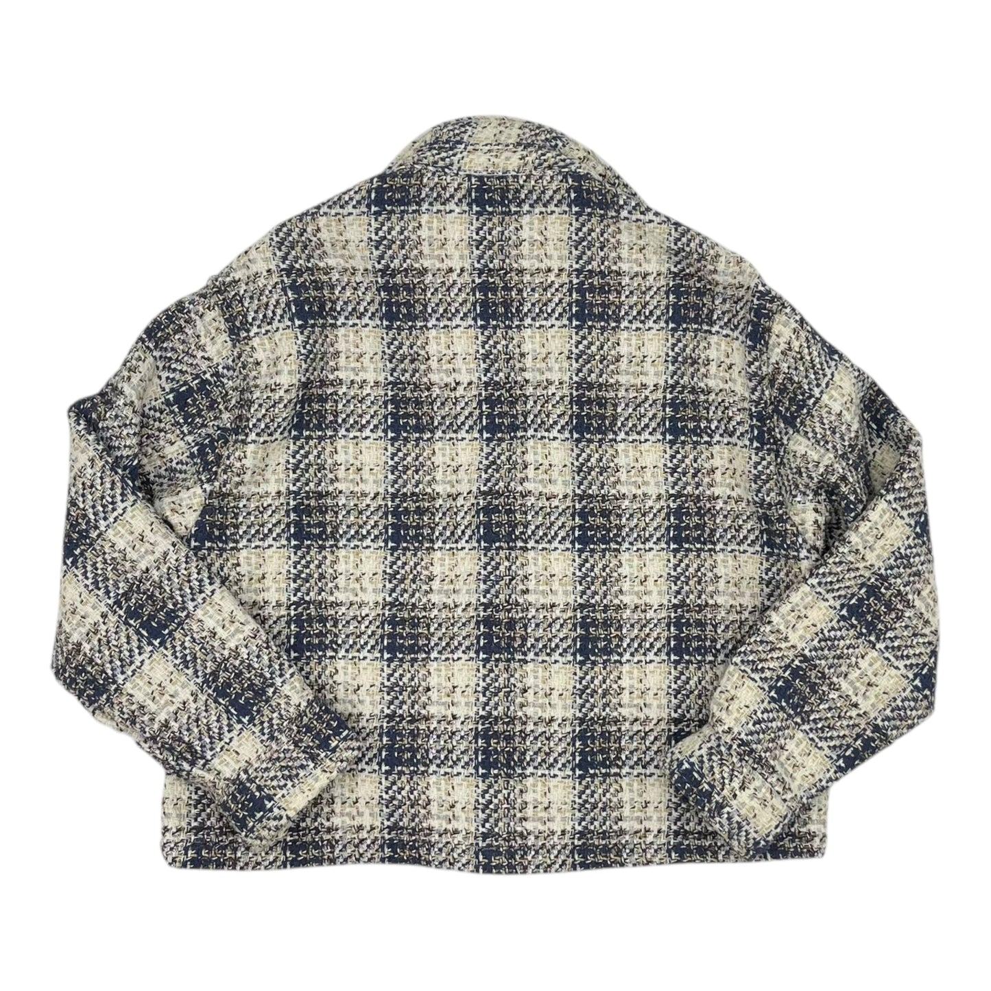 Jacket Shirt By Blanknyc In Blue & Cream, Size:S