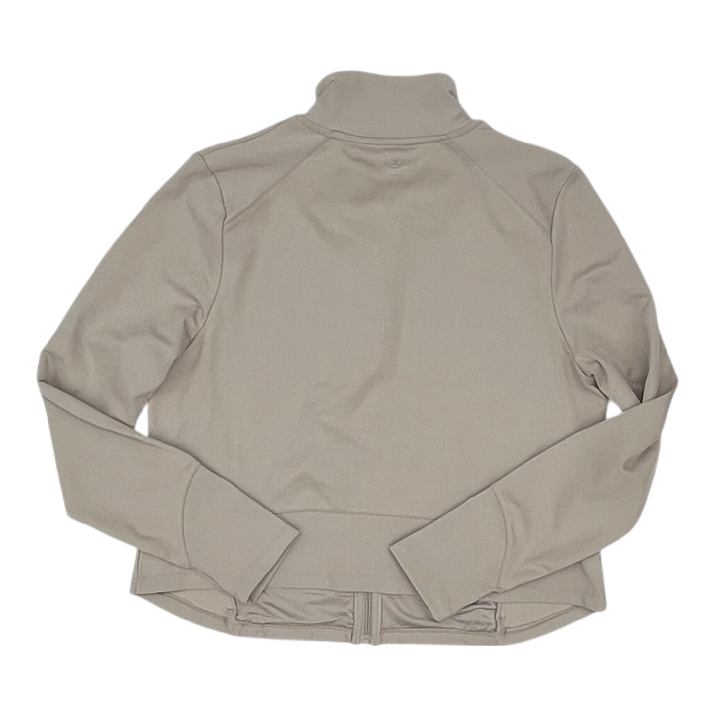Athletic Jacket By Danskin In Tan, Size:Xl