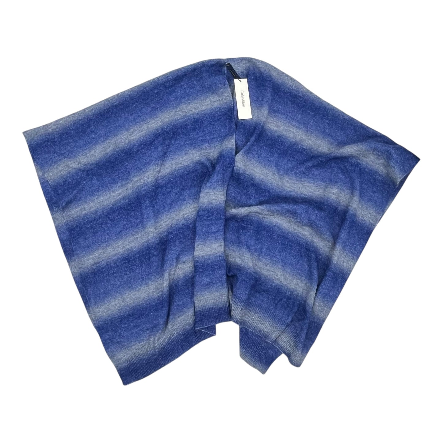 Sweater Cardigan By Calvin Klein In Blue, Size:L