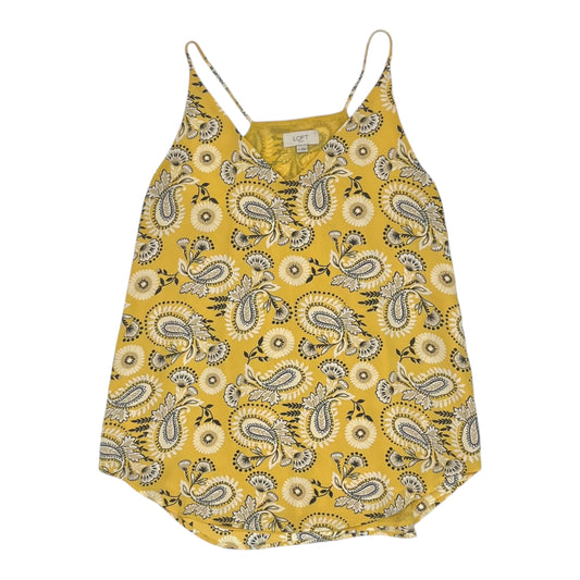 Blouse Sleeveless By Loft In Yellow, Size:M