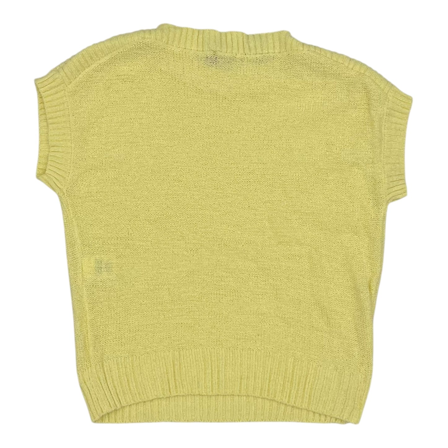 Vest Sweater By Jones New York In Yellow, Size:M