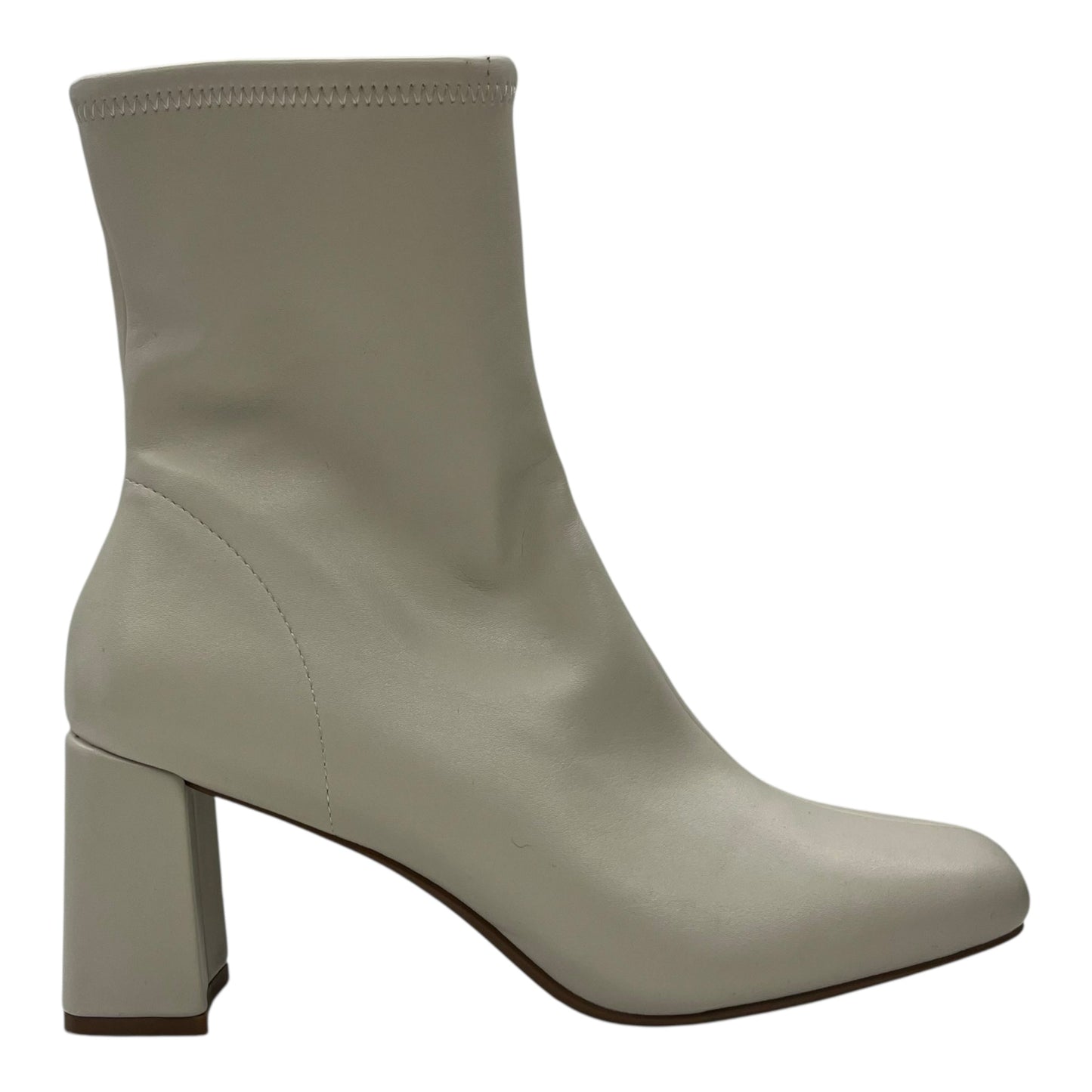 Boots Ankle Heels By A New Day In Cream, Size:8.5