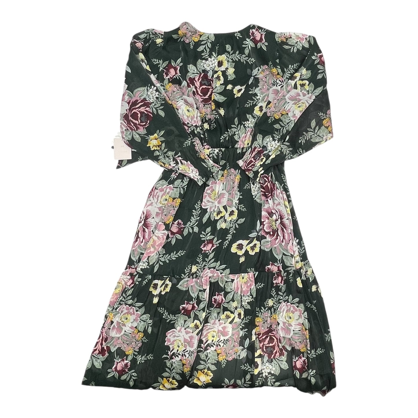 Dress Party Midi By Lc Lauren Conrad In Green, Size:1X