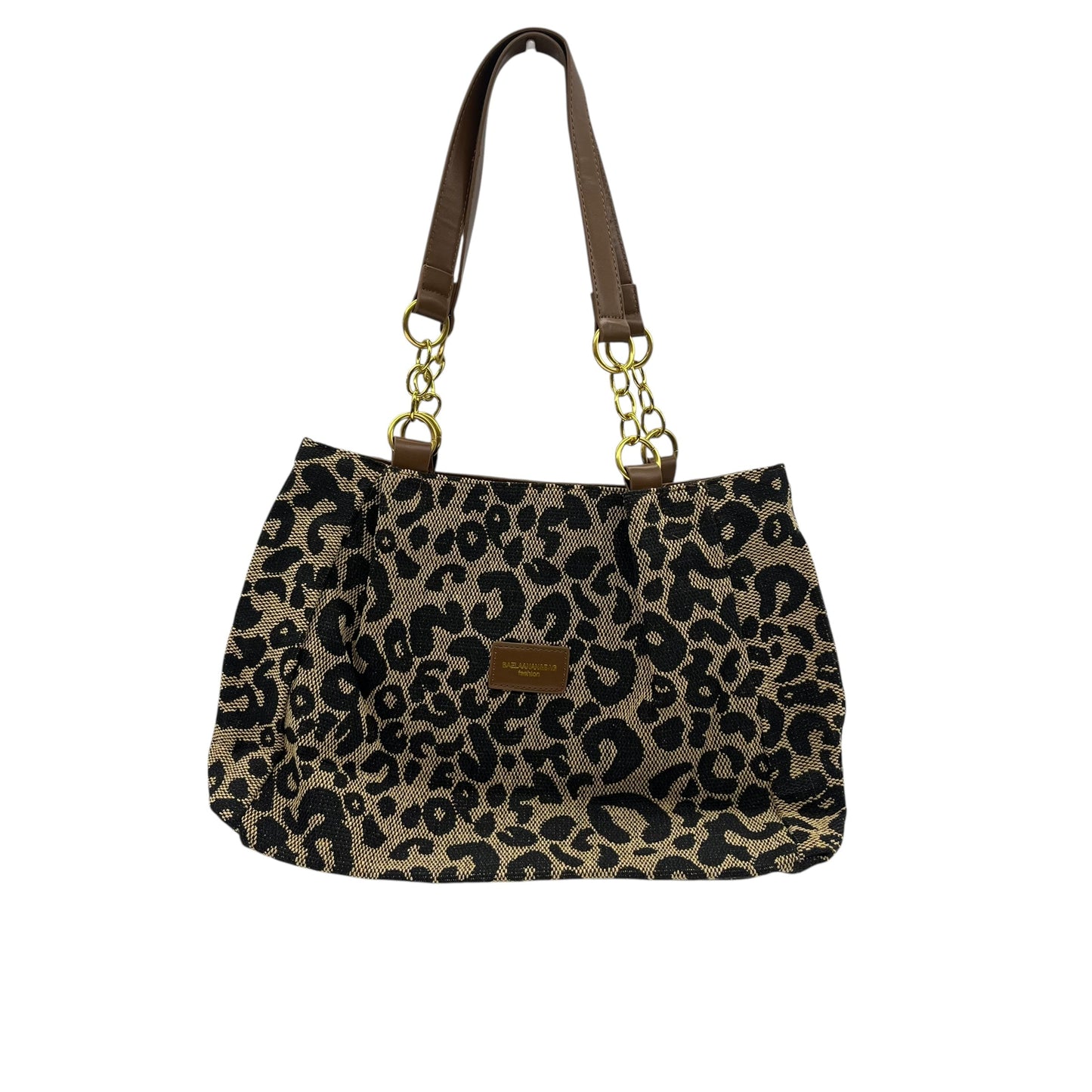 Handbag By Cmf In Leopard Print, Size:Medium